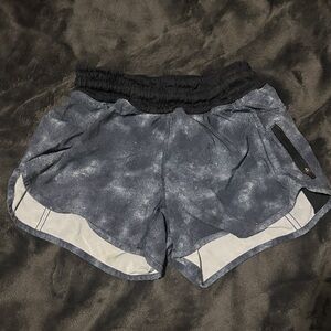 Women's Lululemon Black and Gray Shorts